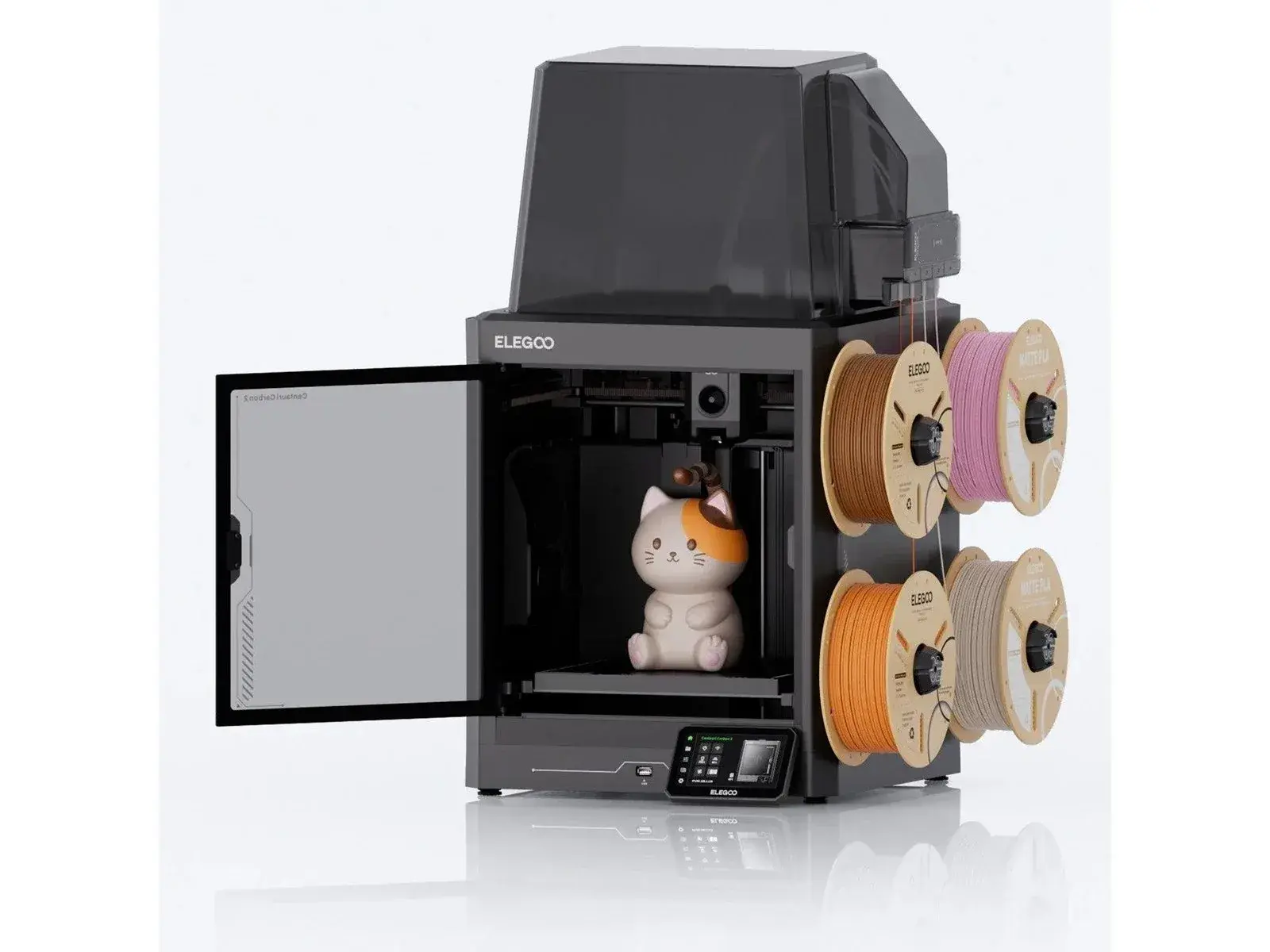 Elegoo Centauri Carbon 2 Combo CoreXY 3D-printer med lukket kammer og multicolor-enhed