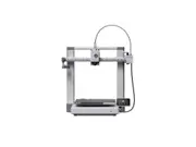 Bambu Lab A1 3D-printer i hvid med åben printplade og filamentspole