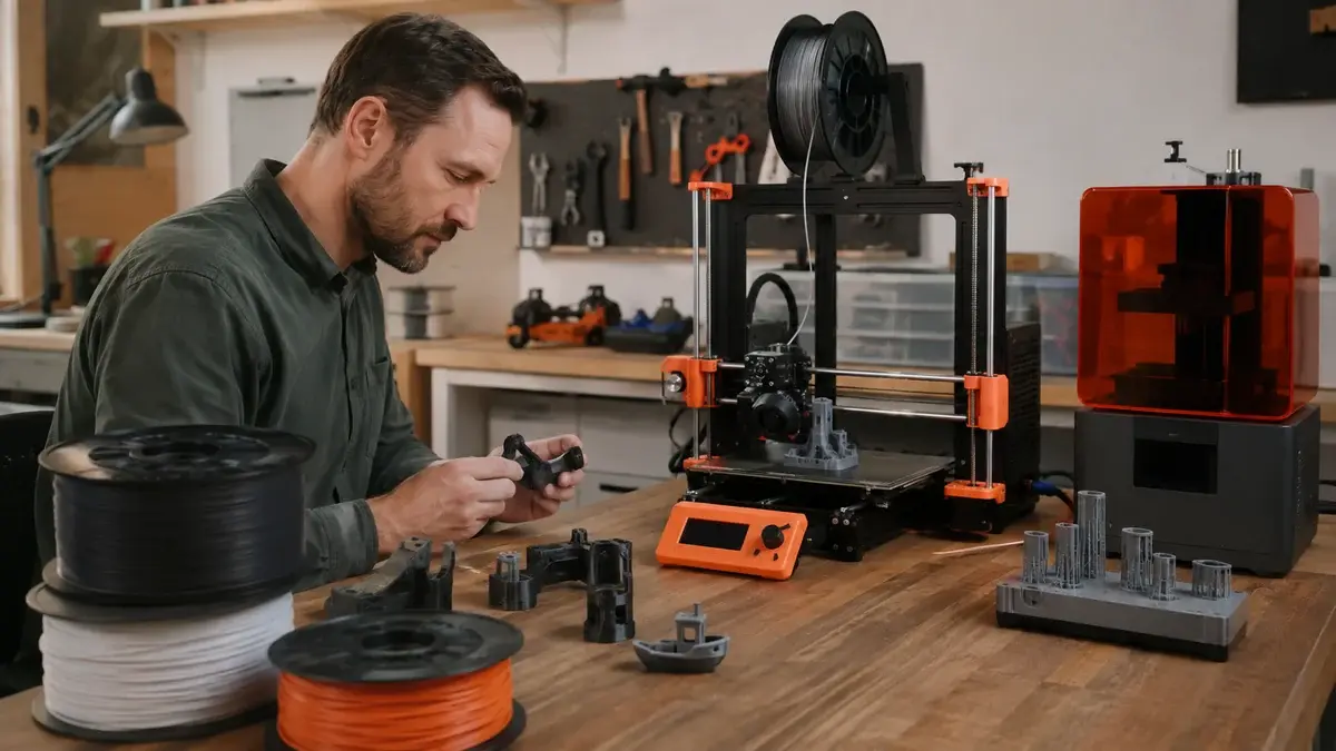 Prusa 3D-printer guide med overblik over MK4S, Core One og Mini+