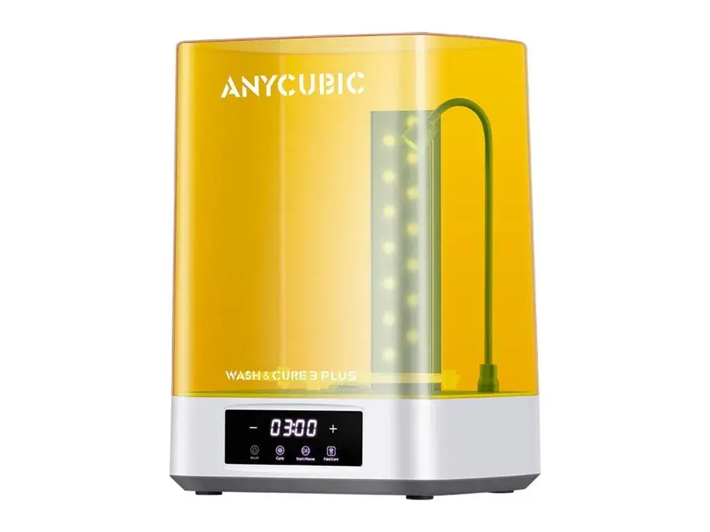 Anycubic Wash & Cure 3 Plus — kombineret vask og hærdningsstation til resin-print