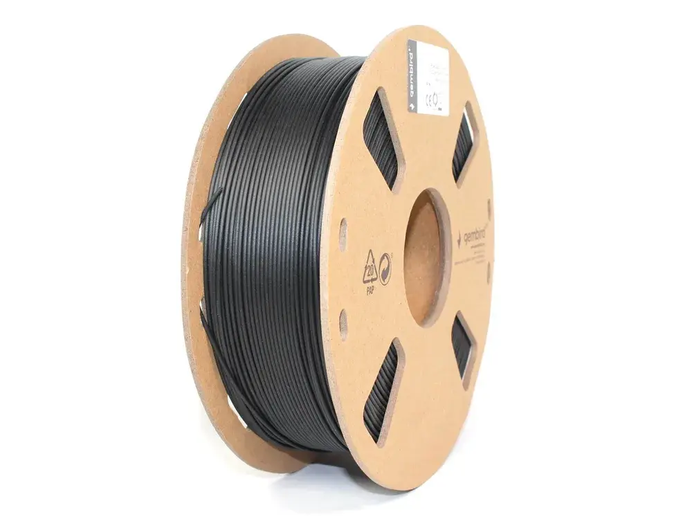 Gembird PLA filament sort 1,75 mm spoler til 3D-printer
